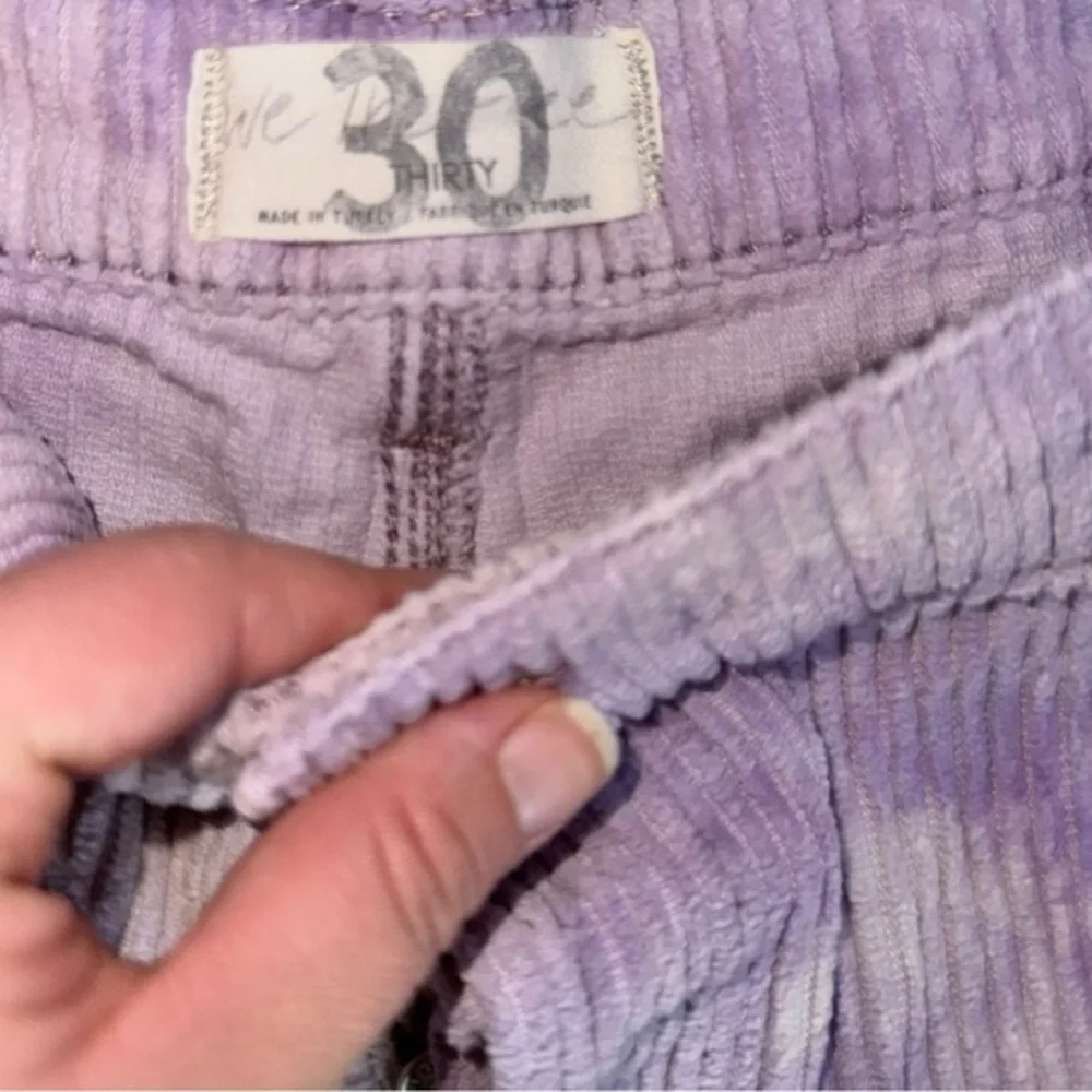 Free People Reese‎ Pitched Straight Corduroy Pant Size 30 Color Moonlit Orchid